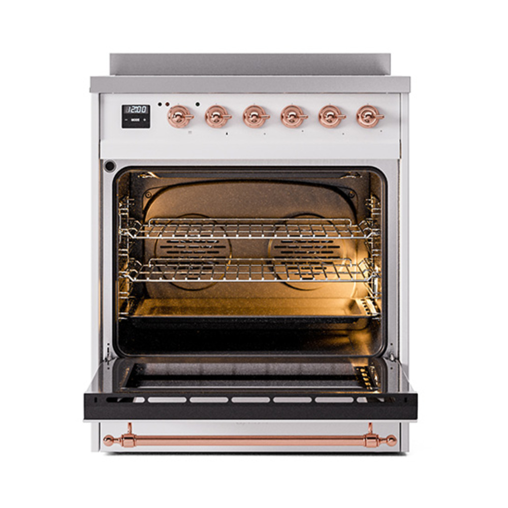 ILVE_UPI304NMPRAP_Nostalgie_II_30"_Dual_Fuel_Range_oven_door_opened