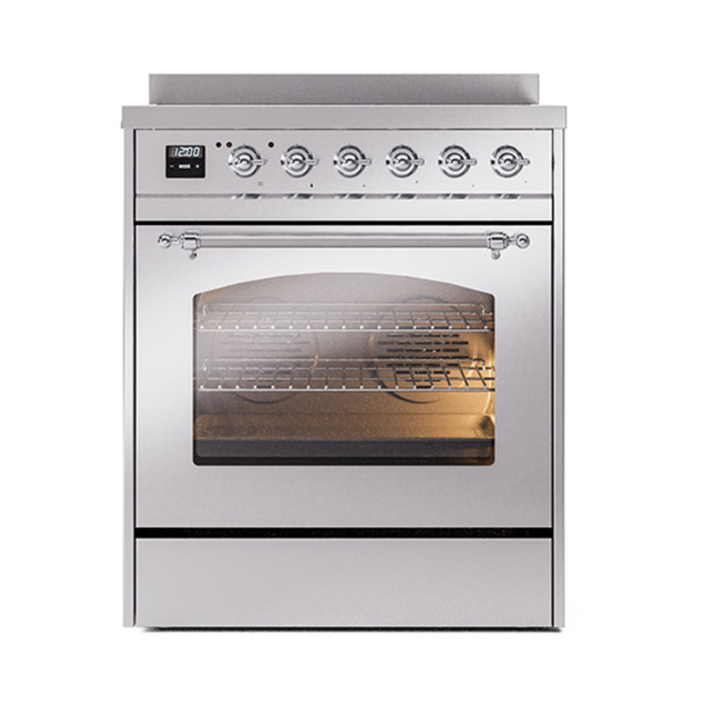 ILVE_UPI304NMPSSC_Nostalgie_II_30"_Dual_Fuel_Range_front_view