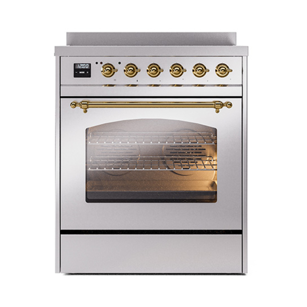 ILVE_UPI304NMPSSG_Nostalgie_II_30"_Dual_Fuel_Range_front_view