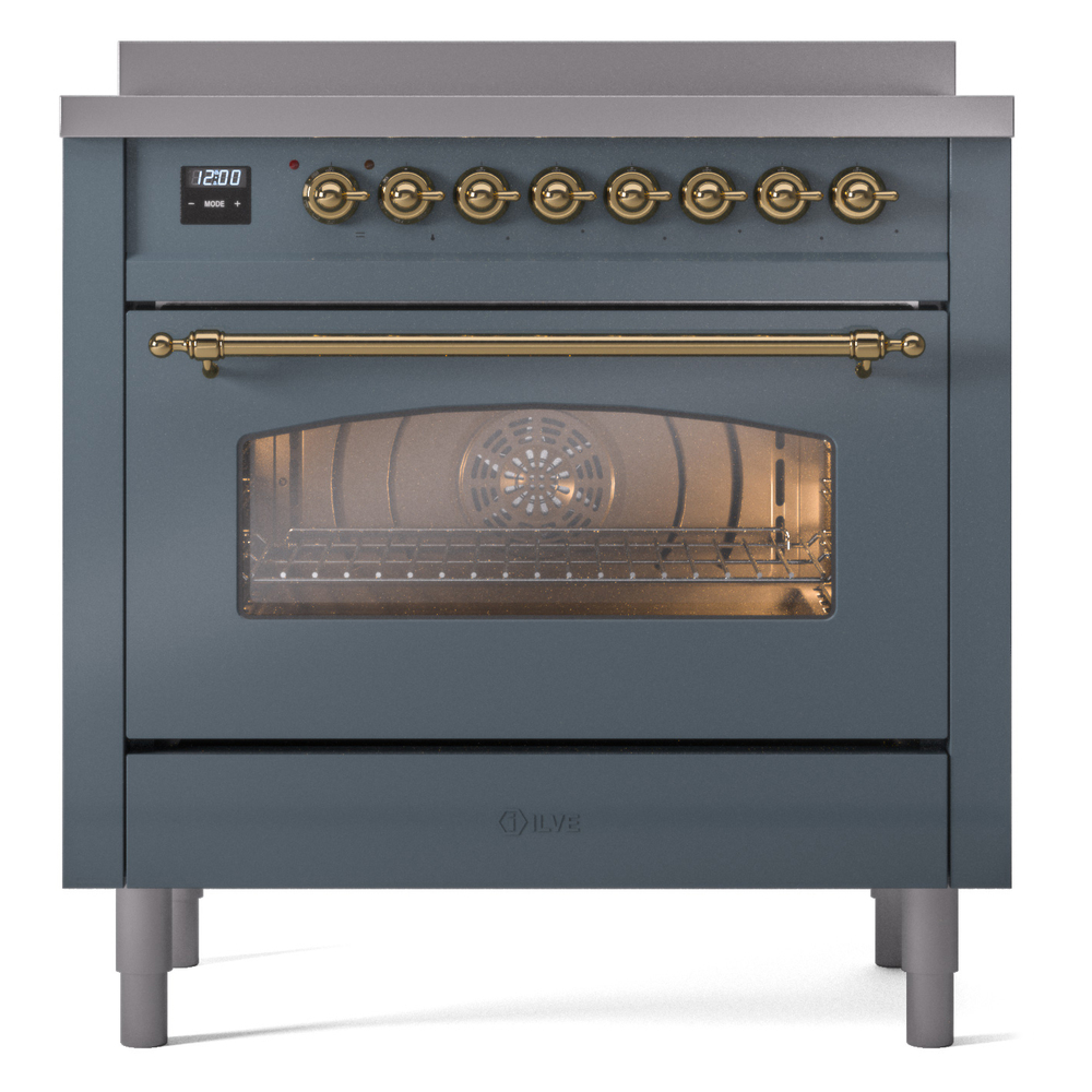 ILVE UPI366NMPBGG Nostalgie II 36" Induction Range, front view