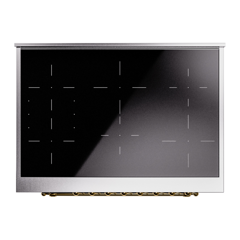 ILVE UPI366NMPBGG Nostalgie II 36" Induction Range, top view
