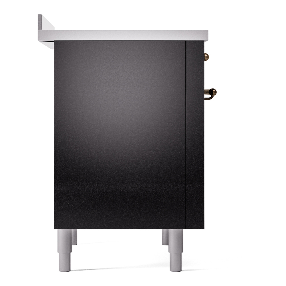 ILVE UPI366NMPBKB Nostalgie II 36" Induction Range, left side view