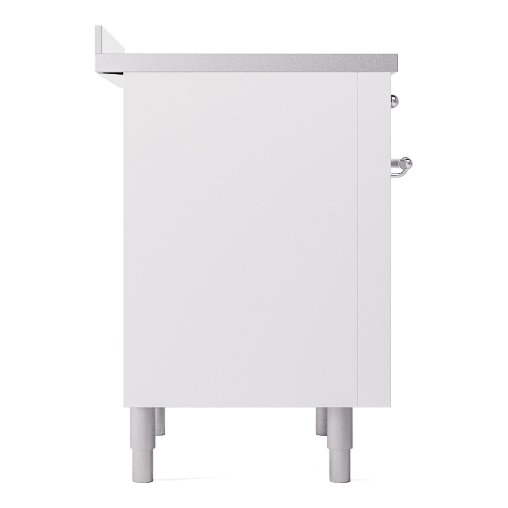 ILVE UPI366NMPWHC Nostalgie II 36" Induction Range, left side view