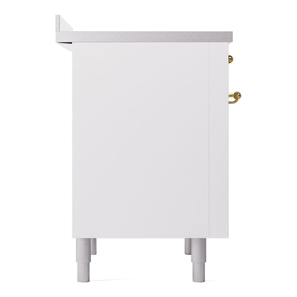 ILVE UPI366NMPWHG Nostalgie II 36" Induction Range, left side view