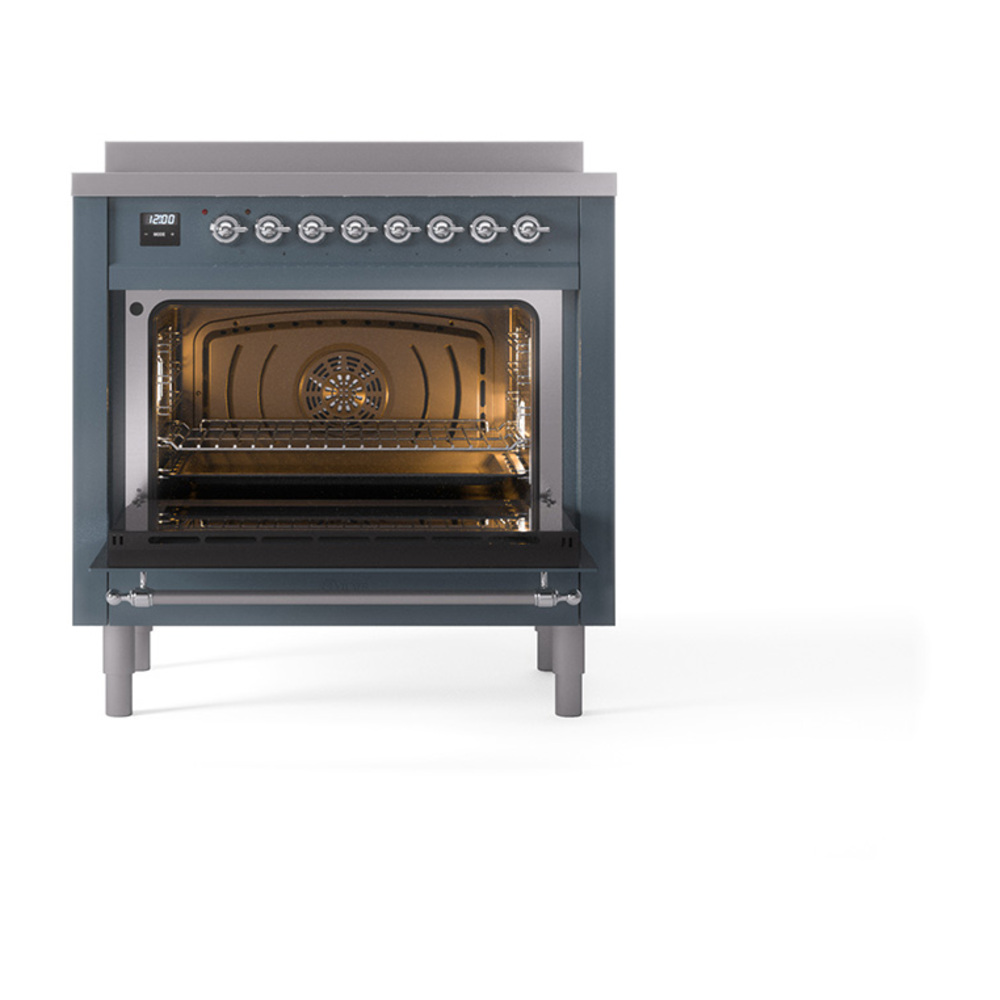 ILVE_UPI366QNMPBGC_Nostalgie_II_oven_door_opened