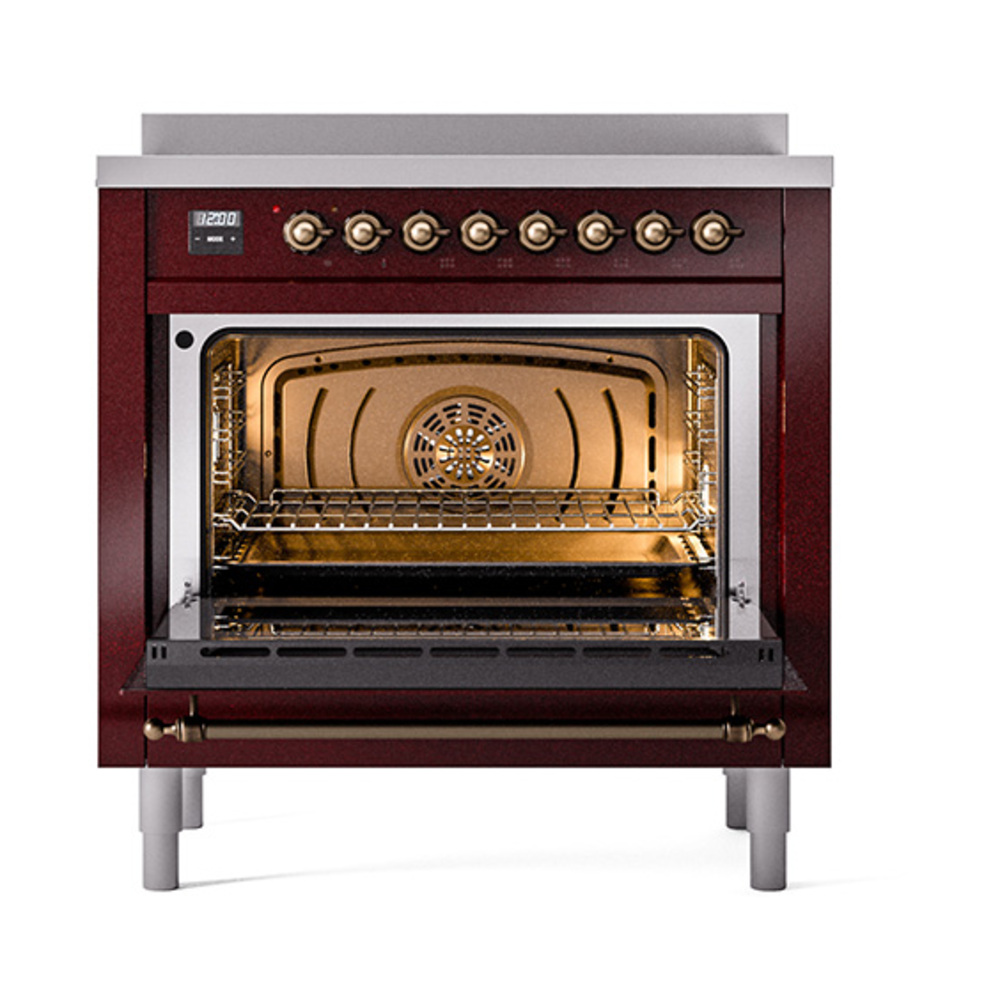 ILVE_UPI366QNMPBUB_Nostalgie_II_oven_door_opened