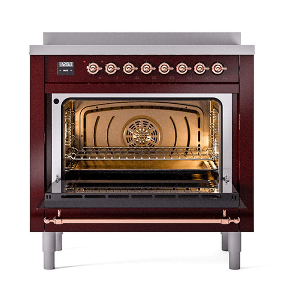 ILVE_UPI366QNMPBUP_Nostalgie_II_oven_door_opened