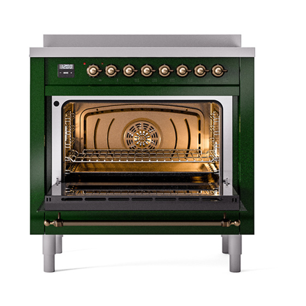 ILVE_UPI366QNMPEGB_Nostalgie_II_oven_door_opened