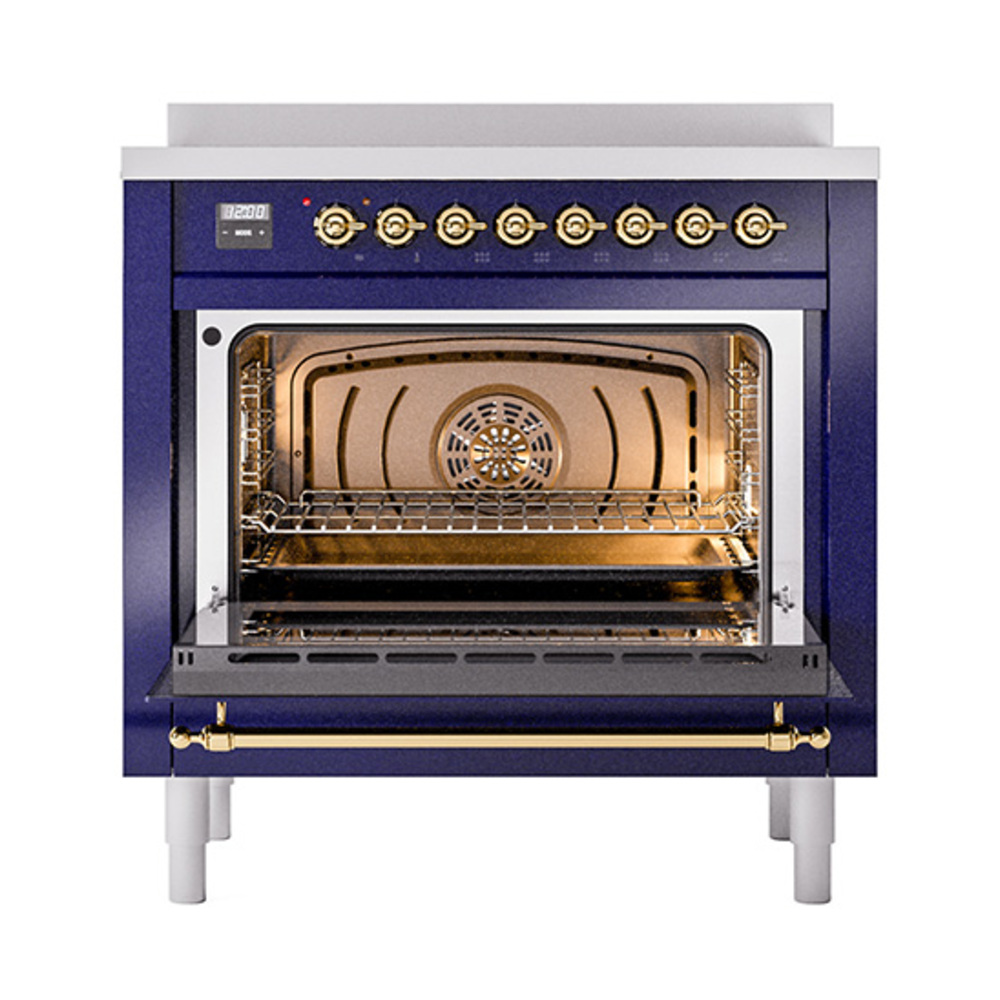 ILVE_UPI366QNMPMGG_Nostalgie_II_oven_door_opened