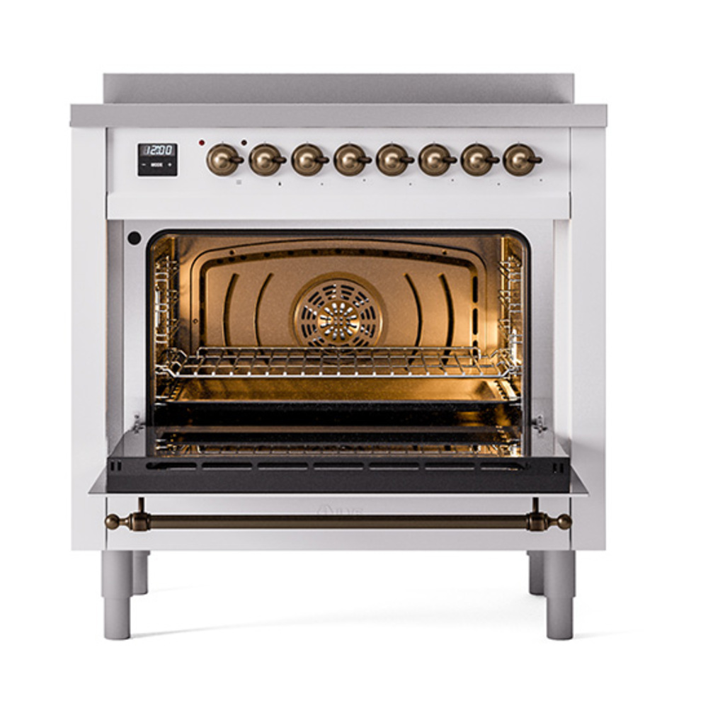 ILVE_UPI366QNMPWHB_Nostalgie_II_oven_door_opened