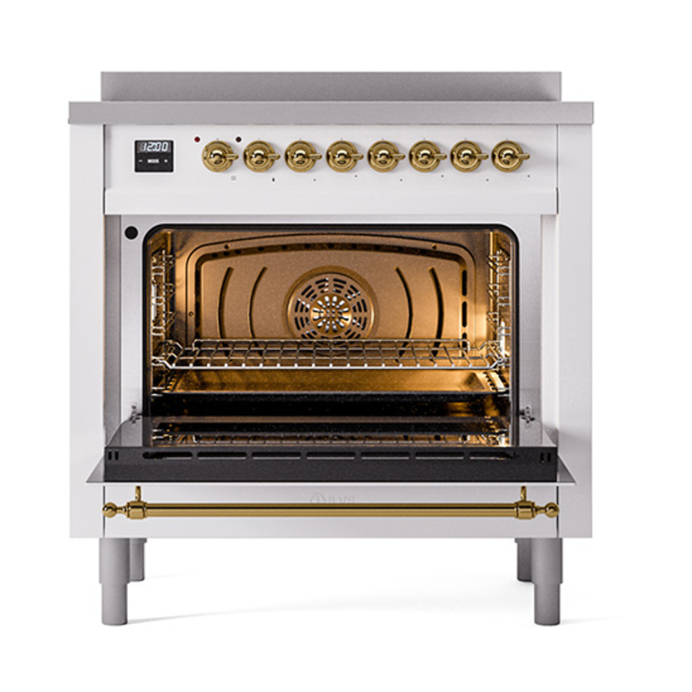 ILVE_UPI366QNMPWHG_Nostalgie_II_oven_door_opened