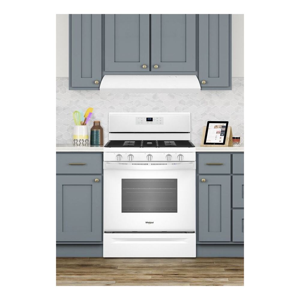 Whirlpool UXT2030AD 30 Inch Under Cabinet Range Hood with 250 CFM, Grease Filter, FIT System, Hidden Vent, Incandescent Lighting