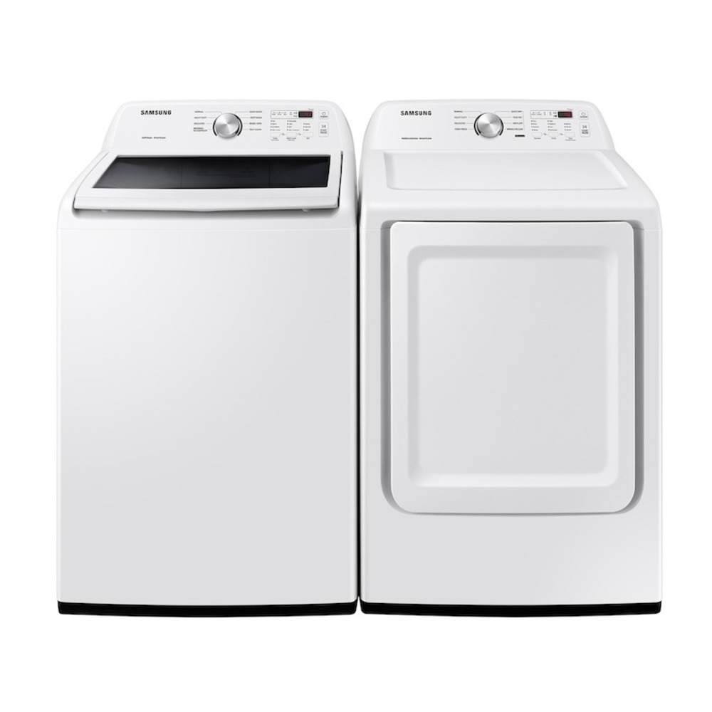 Samsung-WA45T3200AW-front view with matching washer