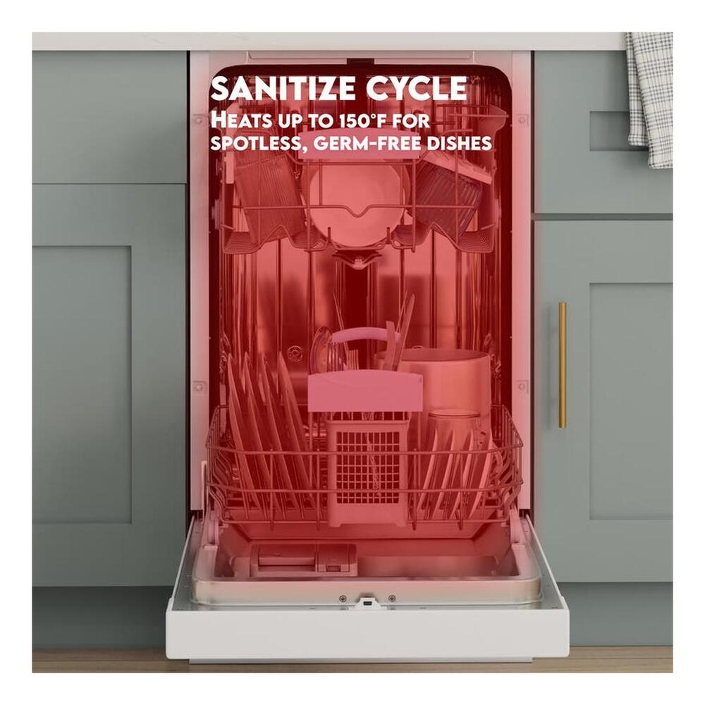 Equator WB1840 18 inch Built-In Dishwasher with 10 Place Settings, Touch Button Control Panel, Rinse-Aid Indicator, Automatic Temperature Control