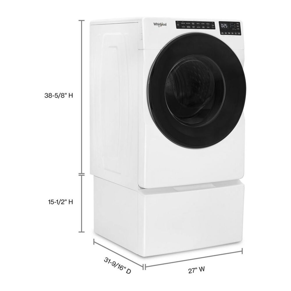 Whirlpool WFW5605M 27" Front Load Washer with 4.5 cu. ft. Capacity, 9 Wash Options, 37 Wash Cycles