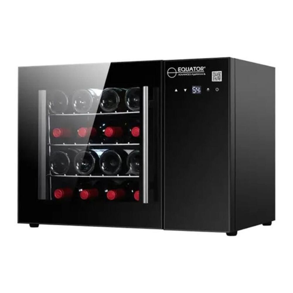 Equator WR16 25 inch 16 Bottle Freestanding Wine Refrigerator, Compressor Cooling, Touchpad Controls, LED Display, in Black
