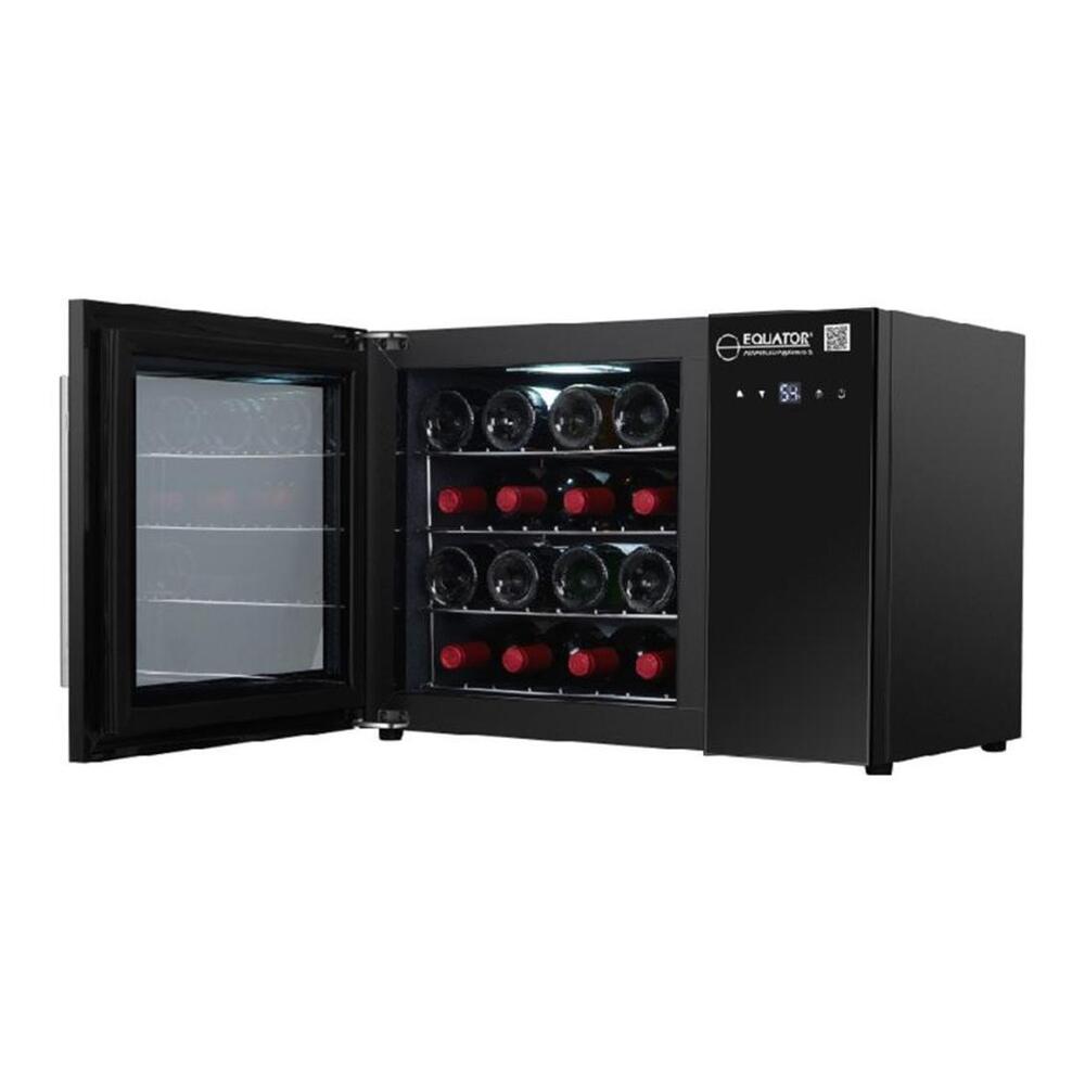 Equator WR16 25 inch 16 Bottle Freestanding Wine Refrigerator, Compressor Cooling, Touchpad Controls, LED Display, in Black
