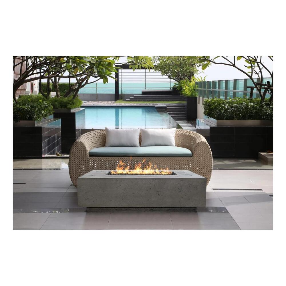 XO XOFREC6032GR 60 inch Rectangular Gas Fire Table, 65,000 BTU, Warmth & Ambiance, Handcrafted, The Perfect Centerpiece, in Dark Gray