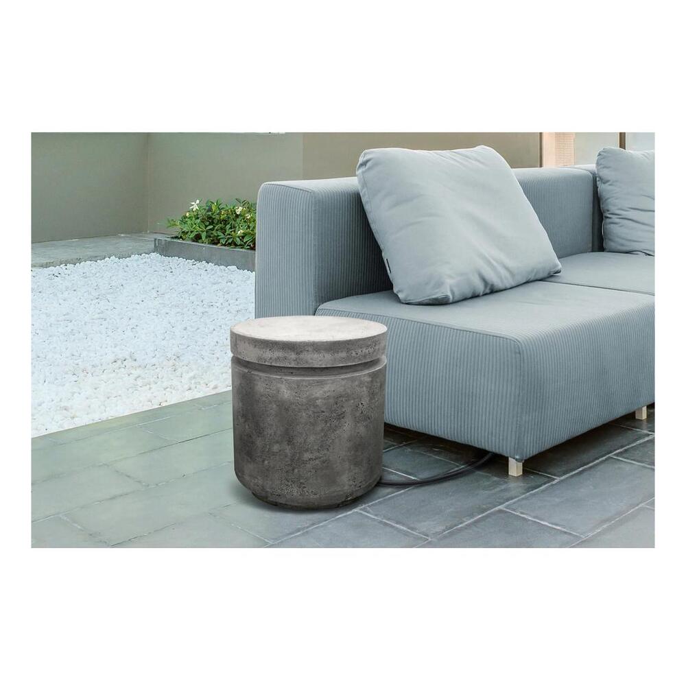 XO XOFRNDENC20GR 20" Round Propane Enclosure, Durable Glass Fiber Reinforced, Wide Array, 40% lighter, in Dark Gray