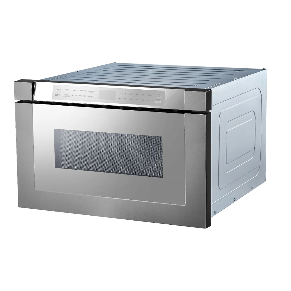 XO XOMWD24S 24 inch Microwave Drawer with 1.2 cu. ft. Capacity, 1000 Watts, 11 Power Levels and Handless Design