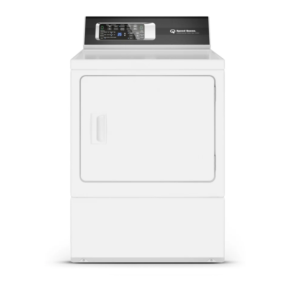 Speed Queen Top Load Laundry Pair with TR7003WN 26 inch Washer and DR7004WG 27 inch Gas Dryer (White)