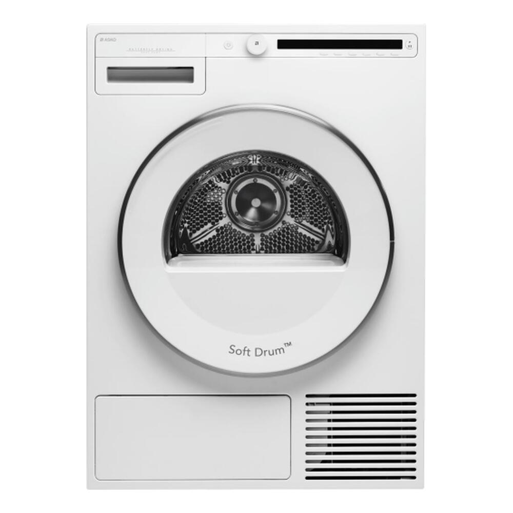 Asko T208HW 24" Heat Pump Electric Dryer with 4.13 cu. ft. Capacity, Soft Drum™, Butterfly™ Drying, Stainless Steel Drum, in White