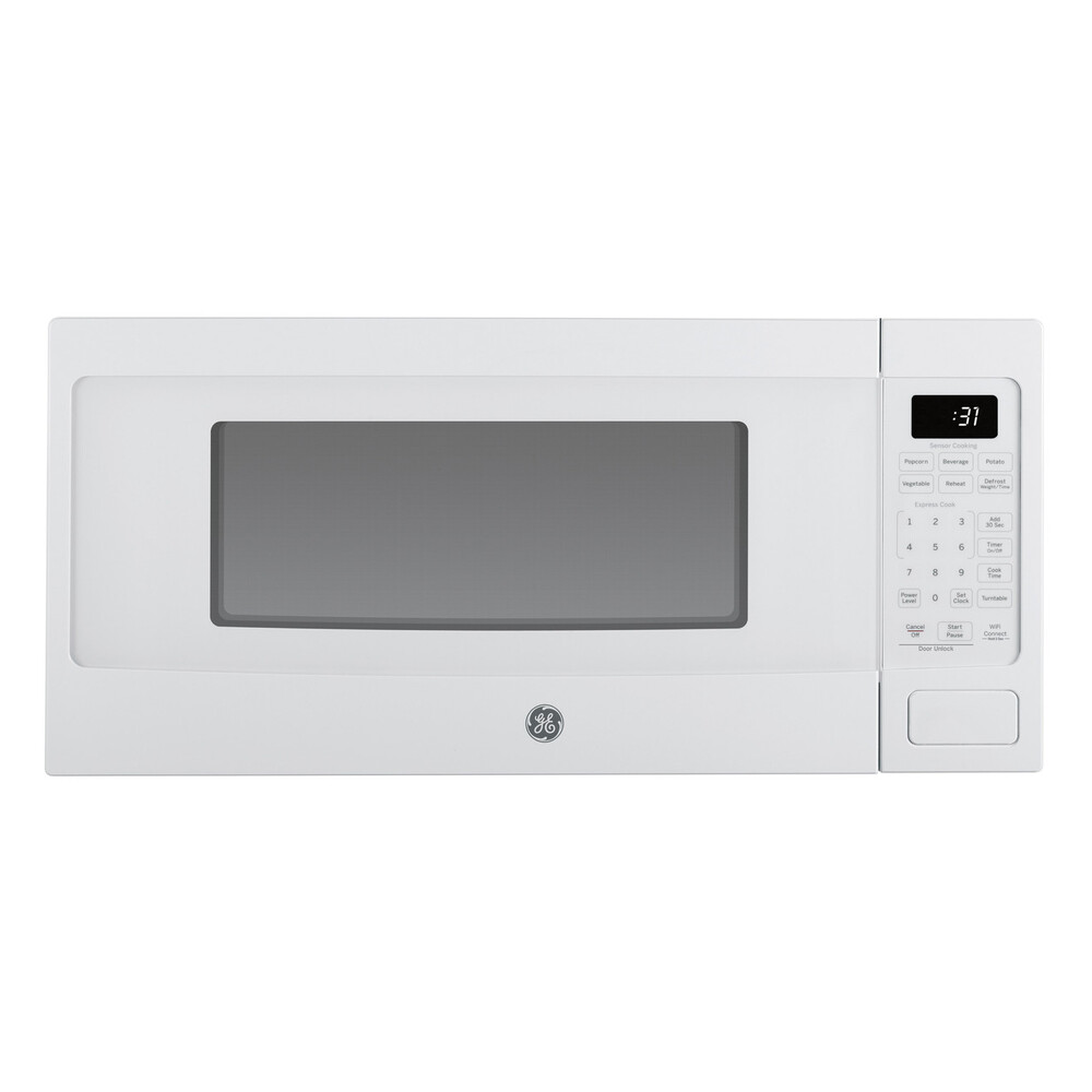 GE Profile PCHK11S1W 24 inch Countertop Microwave with 1.1 cu. ft. Capacity, 800 Watts Cooking Power, Child Lock