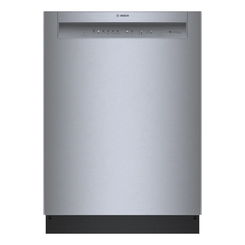 Bosch SHE3AEMN 24" 100 Series Smart Recessed Handle Dishwasher with 14 Place Settings, Home Connect, Stainless Steel Tub and 24/7 Overflow Protection System