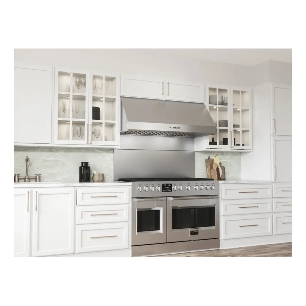 Zephyr AK7400AS 30 inch Pro Series Tidal II Smart Wall Mount Range Hood with 700 CFM, LumiLight LED Lighting, Professional Baffle Filters, and Airflow Control Technology, in Stainless Steel