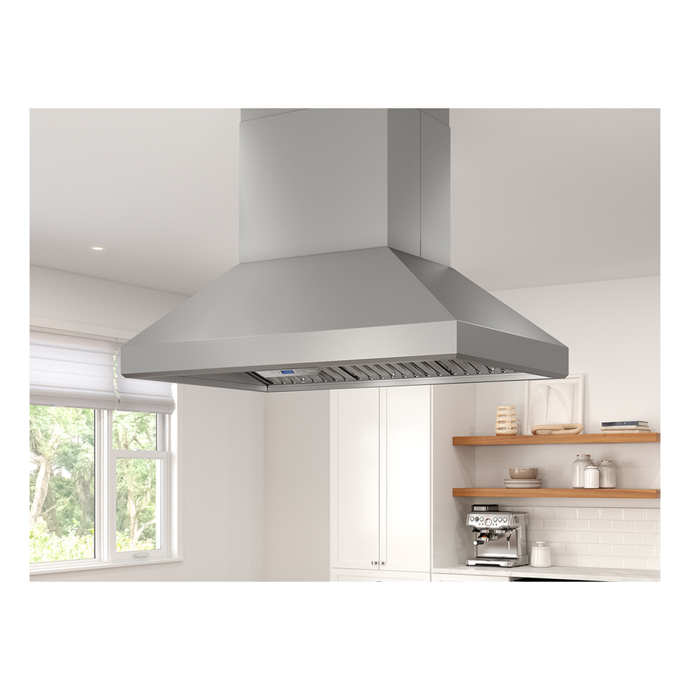 Zephyr AK7742BS 42 inch Pro Series Titan Wall Mount Range Hood with 750 CFM, Airflow Control Technology, Tri-Level Lighting and PowerWave™ Blower, in Stainless Steel