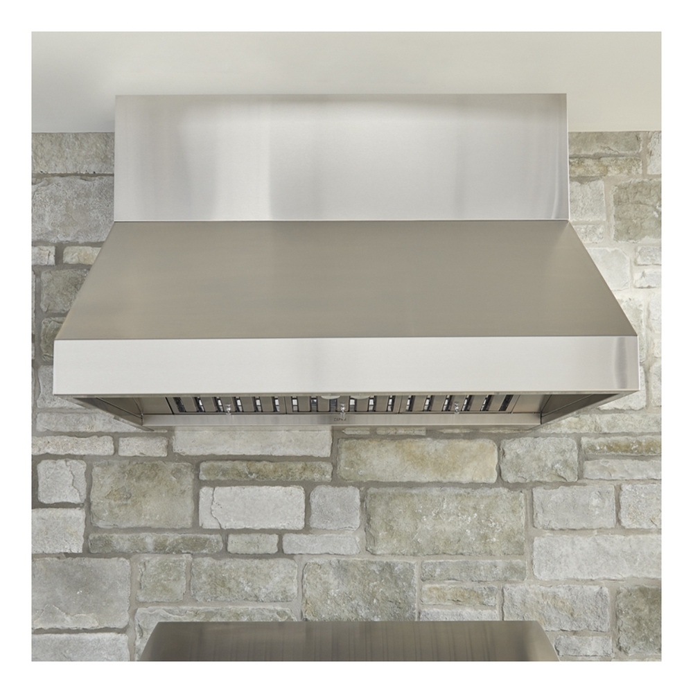 Zephyr AK7836CS 36 inch Pro Series Titan Wall Mount Range Hood with 1200 CFM, LumiLight LED Lighting, Metallic Knob Controls and Professional Baffle Filters, in Stainless Steel