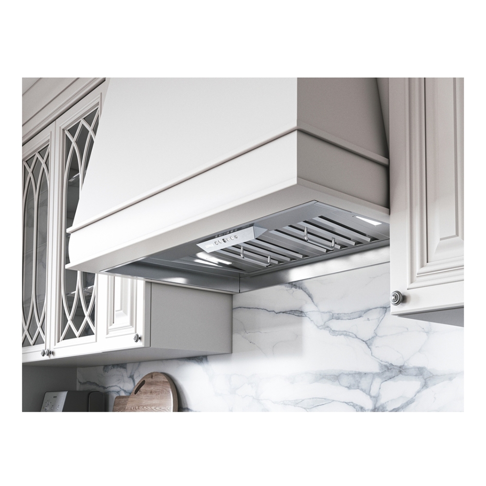 Zephyr AK8200BS 30 inch Core Collection Tornado II Range Hood Insert with 1000 CFM, LumiLight LED Lighting, Professional Baffle Filters and Electronic Touch Controls, in Stainless Steel
