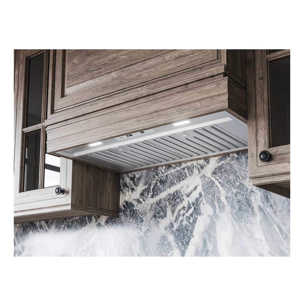 Zephyr AK9128BS 28 inch Core Series Monsoon Mini Insert with 300 CFM, LumiLight LED Lighting, Hybrid Baffle Filters, in Stainless Steel