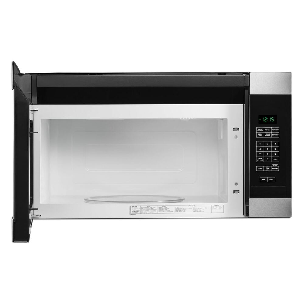 Amana AMV2307PF 30 inch Over the Range Microwave offers 1.6 cu. ft. Capacity, 300 CFM, 12 inch Turntable, in Stainless Steel