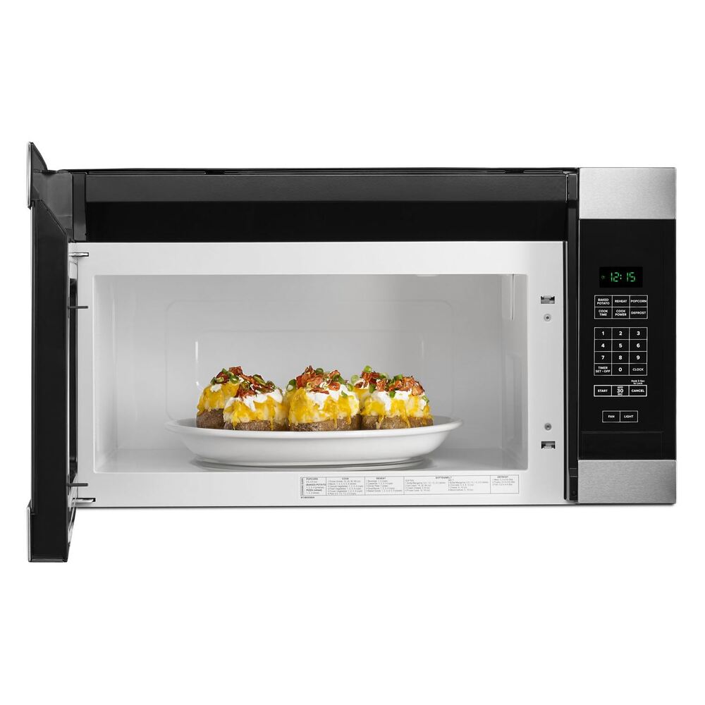 Amana AMV2307PF 30 inch Over the Range Microwave offers 1.6 cu. ft. Capacity, 300 CFM, 12 inch Turntable, in Stainless Steel