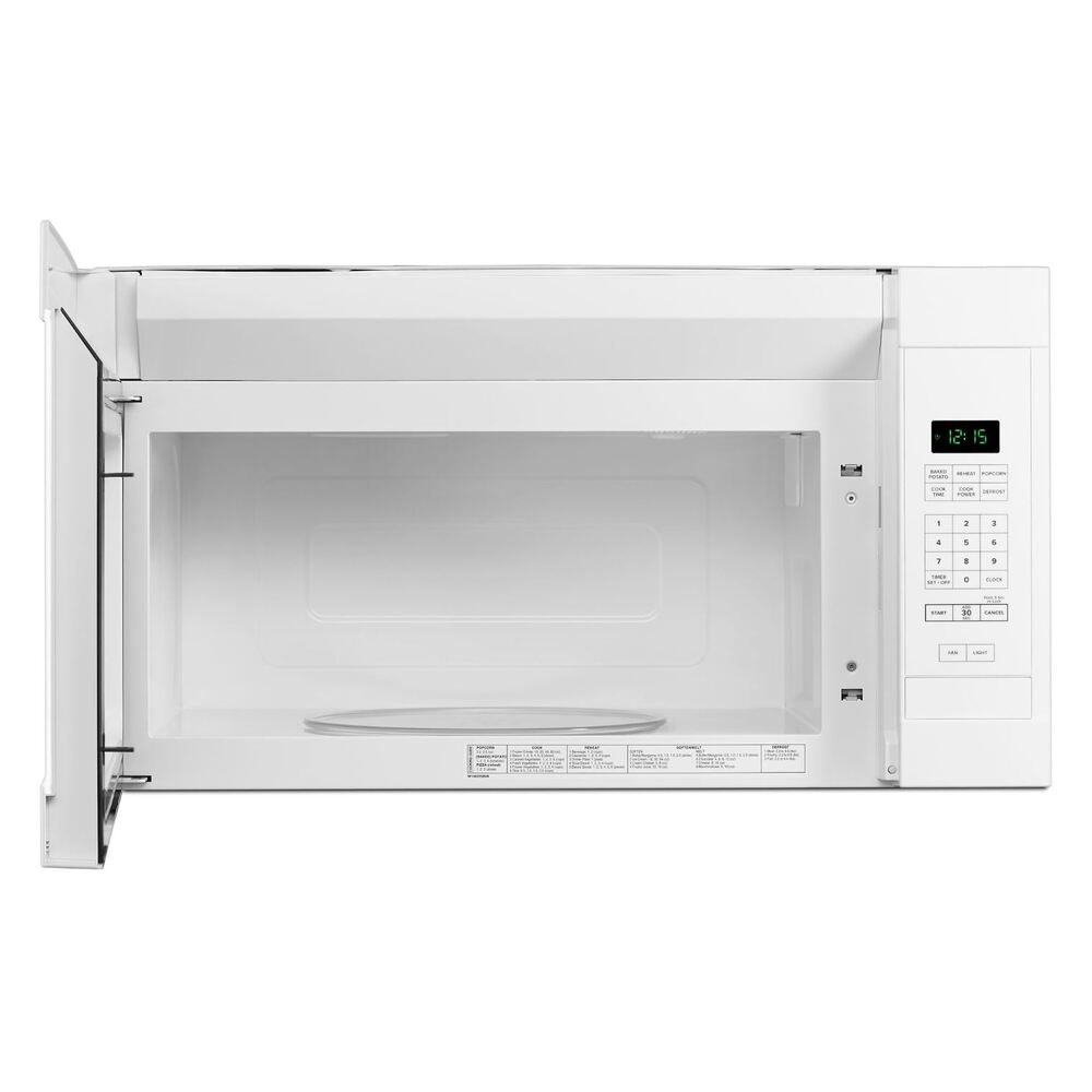 Amana AMV2307PF 30 inch Over the Range Microwave offers 1.6 cu. ft. Capacity, 300 CFM, 12 inch Turntable, in Stainless Steel