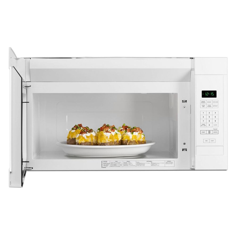 Amana AMV2307PF 30 inch Over the Range Microwave offers 1.6 cu. ft. Capacity, 300 CFM, 12 inch Turntable, in Stainless Steel