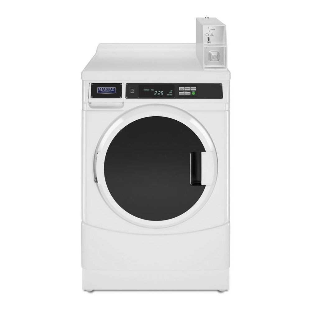 Whirlpool CGD9160GW 27 Inch Front Load Commercial Gas Dryer with 6.7 cu. ft. Capacity, Large Lint Screen, Reversible Door, Microprocessor Controls in White