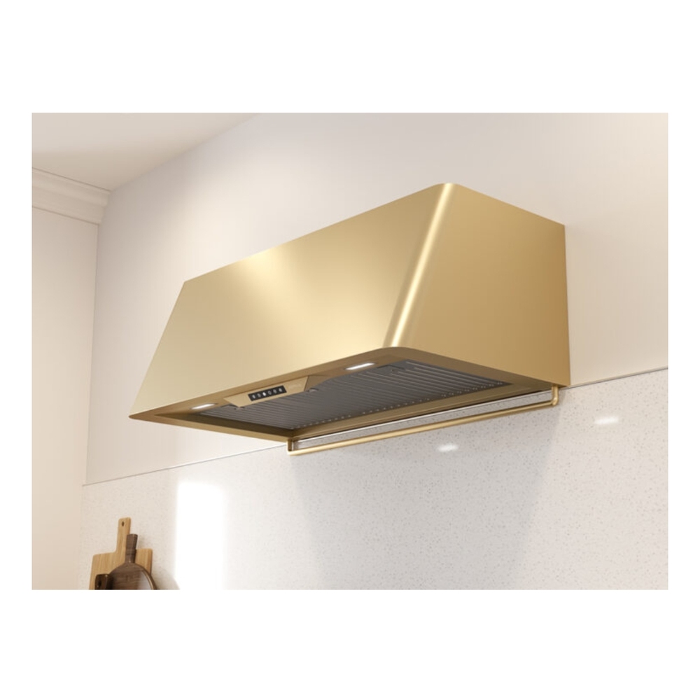 Zephyr DMEE48ASGX 48 inch Designer Series Mesa Wall Mount Hood, LED Lighting, Invisible Touch Controls, CleanAir Function