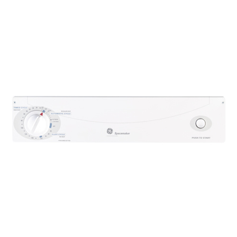 GE DSKS333ECWW 24 Inch Stationary Electric Dryer with 3.6 cu. ft. Capacity, DuraDrum™ Interior, 3 Dry Cycles in White