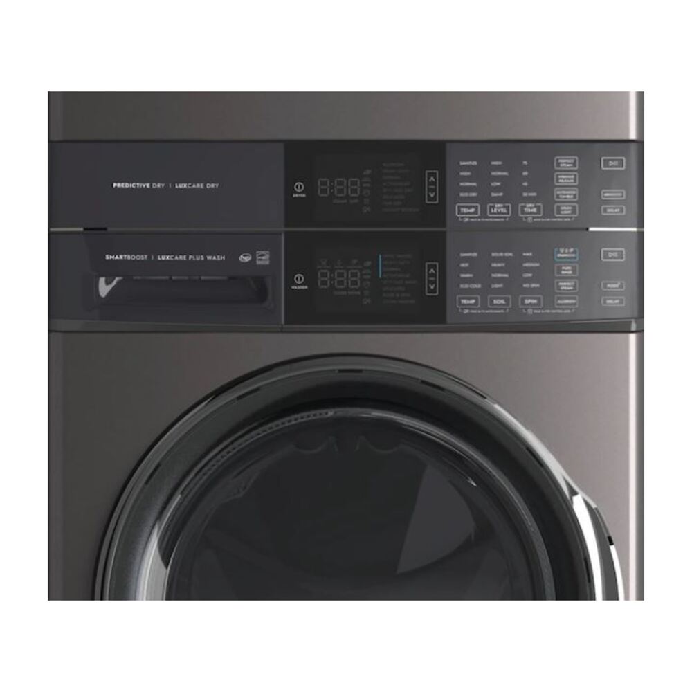 Electrolux ELTE7600A 600 Series 27 inch Laundry Tower Washer and Electric Dryer with SmartBoost, LuxCare Dry