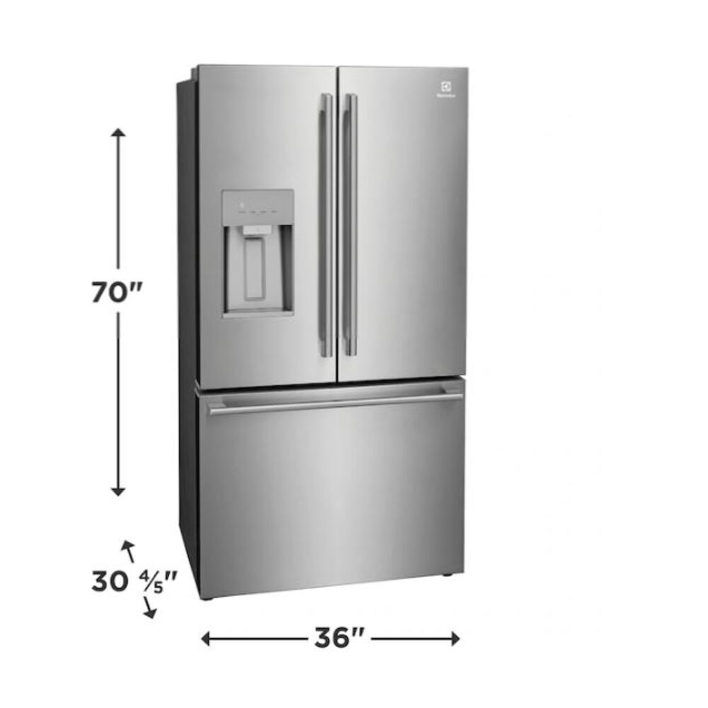 Electrolux ERFC2393AS 36 inch Counter-Depth French Door Refrigerator 22.6 cu. ft. Capacity, in Stainless Steel