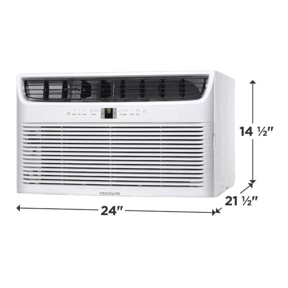 Frigidaire FHTC103WB2 Wall Room Air Conditioner with 10000 Cooling BTU, Remote Controller, Programmable Timer, Automatic Restart, Sleep Mode in White