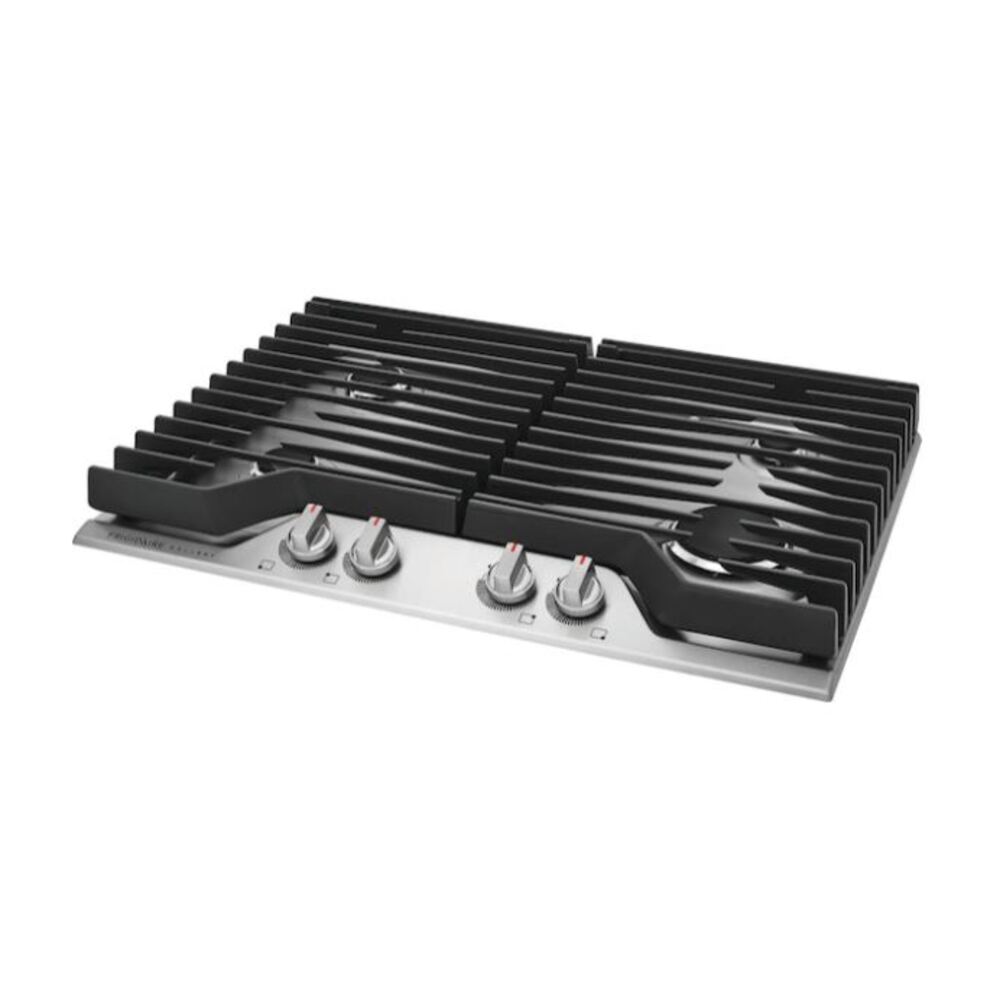 Frigidaire GCCG3046AS 30 inch Gas Cooktop with 4 Sealed Burner, Backlit LED Knobs, Low Simmer Burner, Quick Boil in Stainless Steel