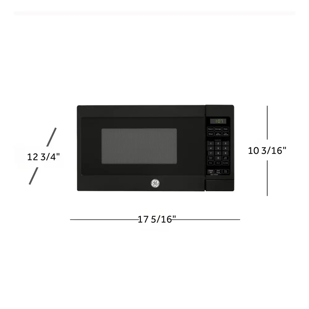 GE GCHK07N1W Spacemaker Countertop Microwave Oven with 0.7 cu. ft. Capacity, 700 Watts, 10 Power Levels