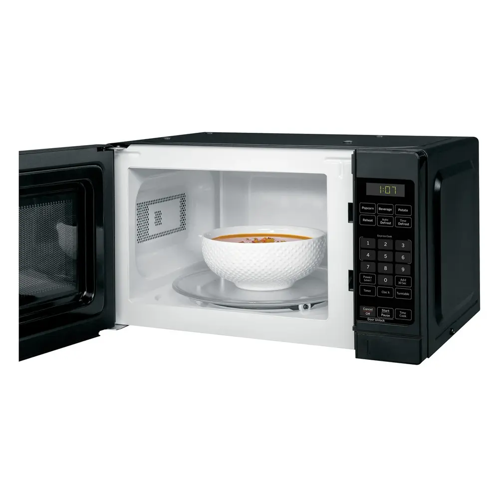 GE GCHK07N1W Spacemaker Countertop Microwave Oven with 0.7 cu. ft. Capacity, 700 Watts, 10 Power Levels