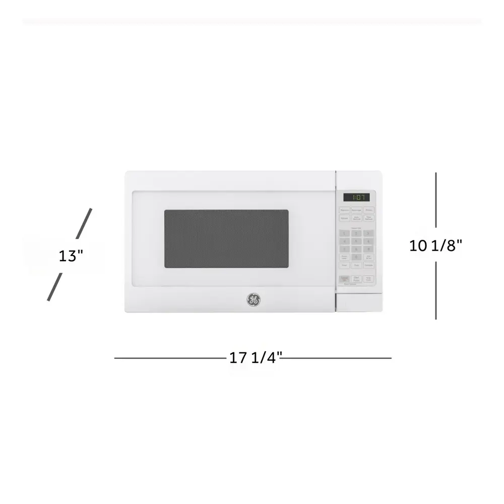 GE GCHK07N1W Spacemaker Countertop Microwave Oven with 0.7 cu. ft. Capacity, 700 Watts, 10 Power Levels