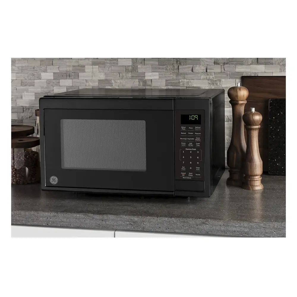 GE GCST09N1 19 Inch Countertop Microwave Oven with 0.9 cu. ft. Capacity, 900 Watts, Express Cook, Kitchen Timer, Child Lock, Glass Turntable