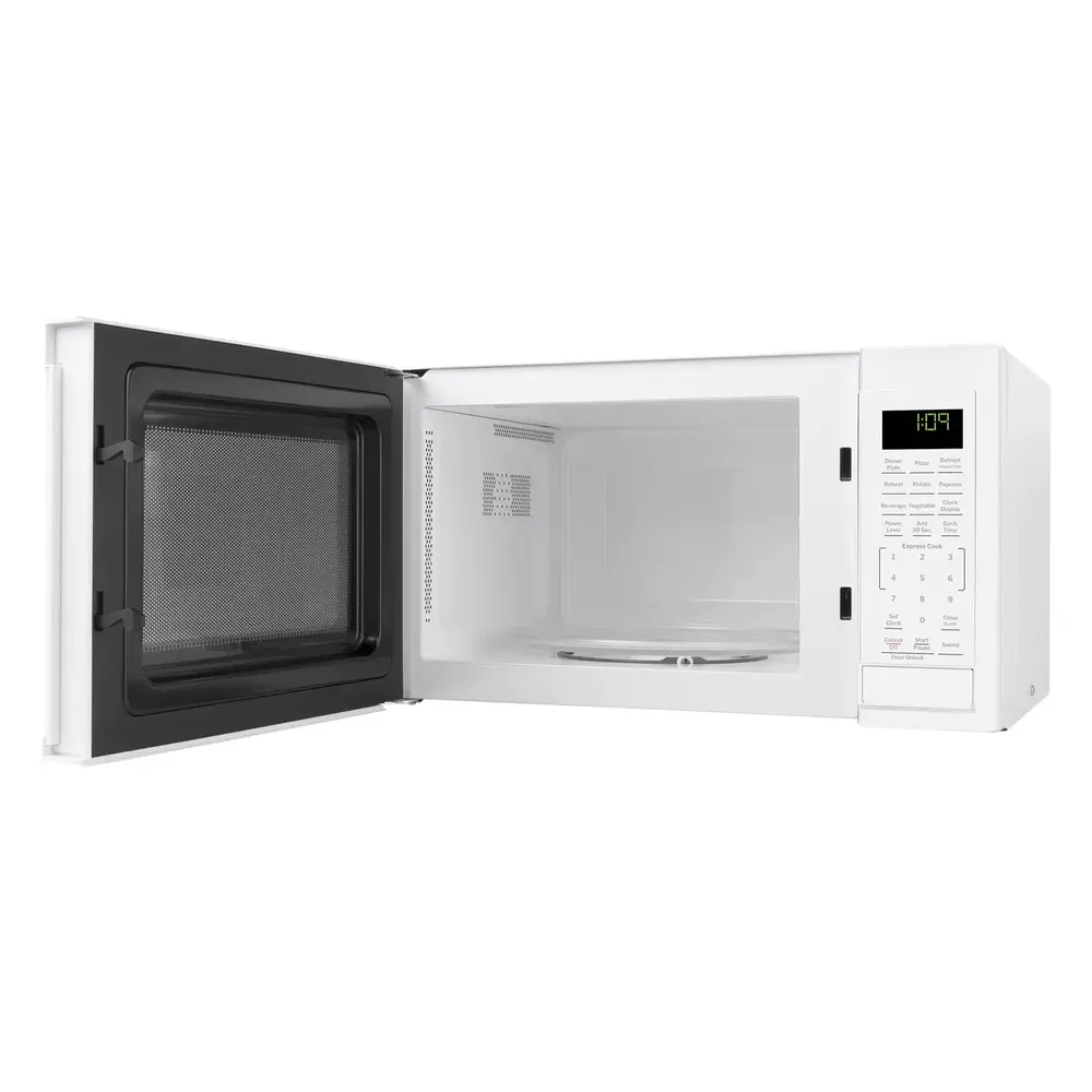 GE GCST09N1 19 Inch Countertop Microwave Oven with 0.9 cu. ft. Capacity, 900 Watts, Express Cook, Kitchen Timer, Child Lock, Glass Turntable