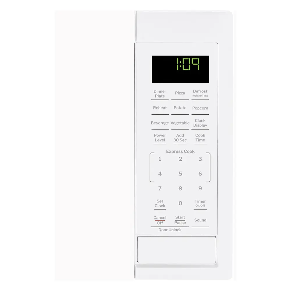 GE GCST09N1 19 Inch Countertop Microwave Oven with 0.9 cu. ft. Capacity, 900 Watts, Express Cook, Kitchen Timer, Child Lock, Glass Turntable